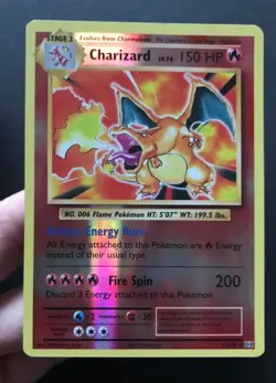 Charizard 11/108 XY Evolutions REVERSE HOLO RARE Shiny Pokemon Card Near Mint - Image 3
