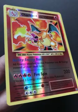 Charizard 11/108 XY Evolutions REVERSE HOLO RARE Shiny Pokemon Card Near Mint - Image 5