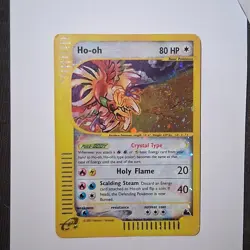 Pokemon Ho-oh 80 HP Skyridge Secret Rare Reverse Holo Crystal Type Card 149/144 - Image 1
