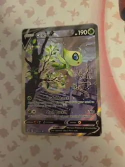 2021 POKEMON SWORD & SHIELD FUSION STRIKE #245/264 ALT ART CELEBI V - Image 1