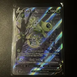 Celebi V Alt Full Art 245/264 Swsh08: Fusion Strike Holo Ultra Rare Pokemon Card - Image 1