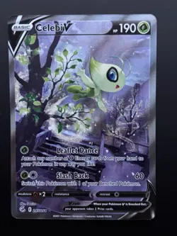 Pokemon TCG Celebi V 245/264 Fusion Strike Alt Art Sword & Shield N Mint - Image 2