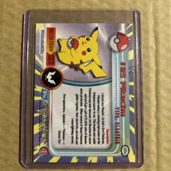 1999 Topps Pokemon #25 Pikachu TV Animation Edition Series MINT WOW - Image 2