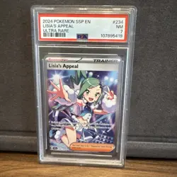 2024 Pokemon SV Surging Sparks SSP EN Lisia's Appeal #234/191 PSA 7 - Image 1