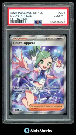 2024 POKEMON SV SURGING SPARKS - SSP EN #234/191 LISIA'S APPEAL PSA 10 - Image 1