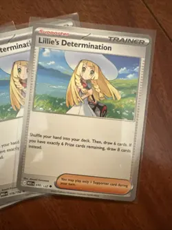 4x Lillie's Determination 119/132 Mega Evolution Pokemon Playset - Image 2