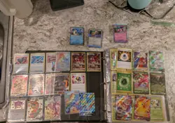 Pokemon- TCG Trading Cards Binder Lot SWSH Multiple Sets 400+ Cards - Image 1