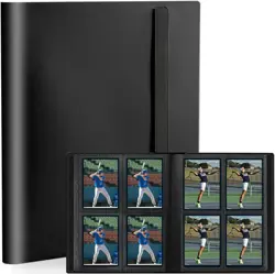 Card Binder, Small Card Album with PP Waterproof Pages, 4 Pockets Trading Card B - Image 1
