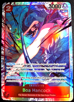 Boa Hancock OP12-014 SR ONE PIECE Tcg Card Game NM Red - Image 1