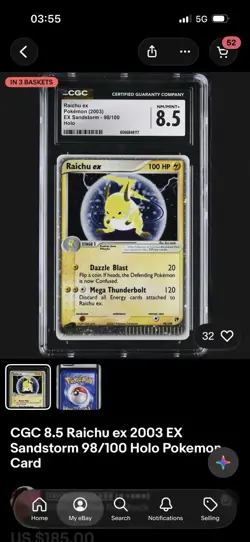 Pokemon Cards Collection Reserved 11 CGC Graded Rocket Returns FRLG EX Cards - Image 5