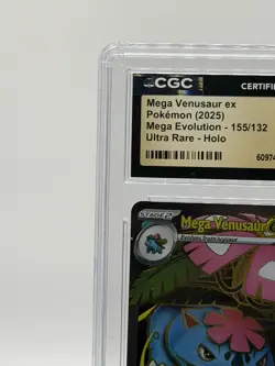 2025 Mega Venusaur ex 155/132 CGC PRISTINE 10 Gold Label Ultra Rare Pokemon - Image 3