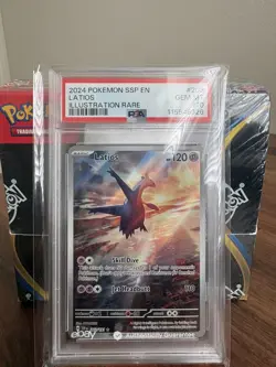 Pokemon TCG Latios PSA 10 203/191 S&V Surging Sparks FA Illustration Rare Holo - Image 1