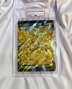 2021 Pokemon TCG Pikachu V Union SWSH 141 Celebrations Collection Jumbo PSA 8 - Image 1