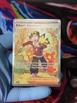 Pokemon TCG Destined Rivals Ethan's Adventure 236/182 Special Illustration Rare - Image 1