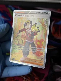 Pokemon TCG Destined Rivals Ethan's Adventure 236/182 Special Illustration Rare - Image 2