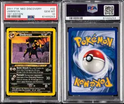 POP 94 - 2001 POKEMON NEO DISCOVERY | 1ST EDITION UMBREON #32 GEM MT PSA 10 - Image 1