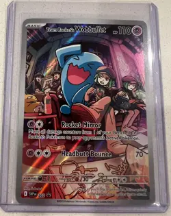 Team Rocket's Wobbuffet 🔥 SVP 203 Promo Pokemon NM 🔥 Destined Rivals ETB Promo - Image 1