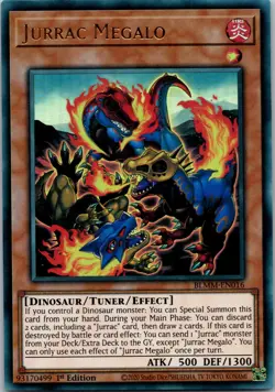 Yugioh Jurrac Megalo BLMM-EN016 1st Edition Ultra Rare NM - Image 1