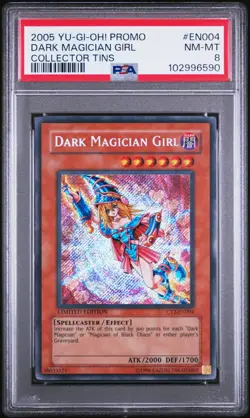Yu-Gi-Oh! Promo "Dark Magician Girl" (2005) [PSA 8] - Collectors Tin: CT2-EN004 - Image 1