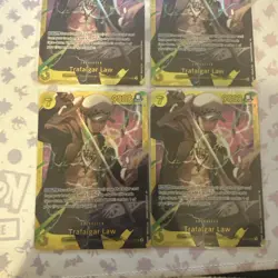 Trafalgar Law OP10-119 SEC X4 (Playsets) - One Piece TCG - English NM Foil - Image 3