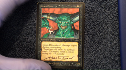 4 Arabian Nights: Juzam Djinn, Piety, Desert, Desert Nomads MTG Played. - Image 2