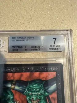 Juzam Djinn Arabian Nights Regular -Graded NM BGS 7 with 9 Centering. Magic MTG - Image 3