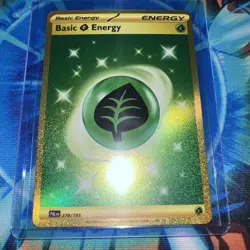 Pokemon TCG - Basic Leaf Energy 278/193 - Paldea Evolved - NM - English - Gold - Image 1