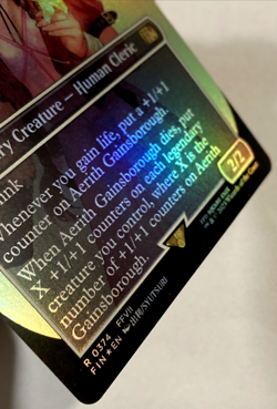 MTG Aerith Gainsborough (Borderless Foil) Final Fantasy 374 LP - NM - Image 2