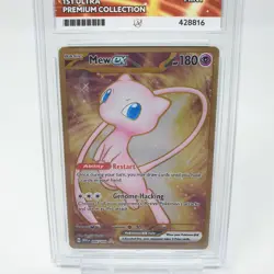 Mew ex Metal 205/165 Ace 9 151 Gold Full Art Graded Pokemon Card Secret Rare ENG - Image 2