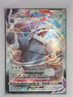 Pokemon TCG Aggron Vmax 097/172 SWSH09: Brilliant Stars Ultra Rare Near Mint - Image 1