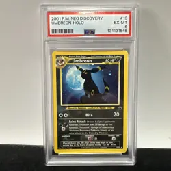 2001 POKEMON NEO DISCOVERY #13 UMBREON-HOLO PSA 6 EX-MT - Image 1