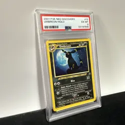 2001 POKEMON NEO DISCOVERY #13 UMBREON-HOLO PSA 6 EX-MT - Image 2