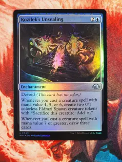 Kozilek's Unsealing Foil Modern Horizons 3 Magic Gathering MTG MH3 - Image 1