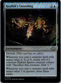 Kozilek's Unsealing U Foil MH3 Modern Horizons 3 65 NM - Image 1