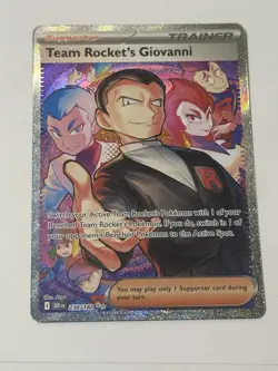 Team Rocket’s Giovanni 238/182 SIR Destined Rivals English Pokemon Card NM/MINT - Image 2