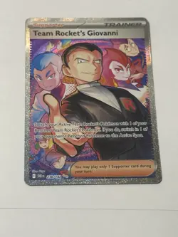 Team Rocket’s Giovanni 238/182 SIR Destined Rivals English Pokemon Card NM/MINT - Image 3