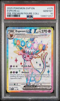 2025 POKEMON SVP EN-SV BLACK STAR PROMO #175 ESPEON EX PSA 10 - Image 1