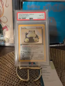 1999 Pokemon Snorlax Holo PSA 8 NM/Mint 1st Edition #11/64 Rare Jungle Card #11 - Image 1