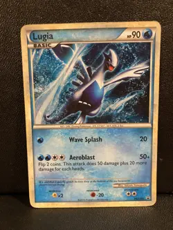 LUGIA Black Star Promo Series POKEMON Holo 2010 Trading Card HGSS02 - Image 1