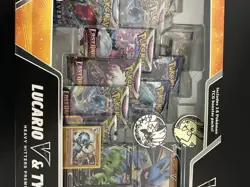 Pokemon TCG Lucario V & Tyranitar V Heavy Hitters Premium Collection NEW 2023 - Image 5