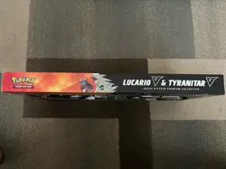 Pokemon TCG 2023 Lucario v & Tyranitar v Heavy Hitters Premium Collection - Image 3
