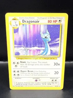 Pokemon TCG WOTC Base Set Dragonair 18/102 Non Holo Rare Unlimited - Image 2