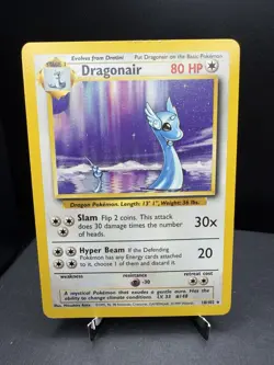 Pokemon TCG WOTC Base Set Dragonair 18/102 Non Holo Rare Unlimited LP - Image 1
