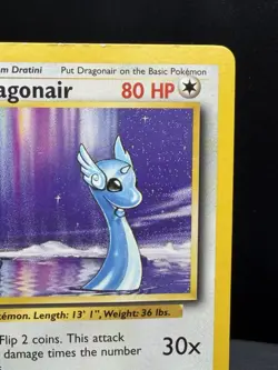 Pokemon TCG WOTC Base Set Dragonair 18/102 Non Holo Rare Unlimited LP - Image 3
