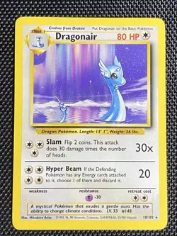 Dragonair 018/102 Base Set Non Holo 1999 Vintage WOTC Pokemon TCG NM - Image 1