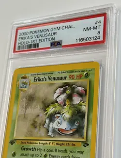 Pokemon Gym Challenge 1st Edition Erika's Venusaur Holo 4/132 PSA 8 - Image 2