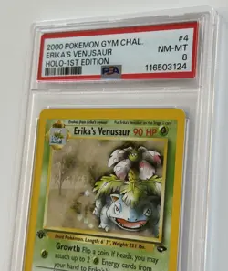 Pokemon Gym Challenge 1st Edition Erika's Venusaur Holo 4/132 PSA 8 - Image 4
