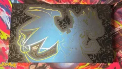Opened Pokemon TCG Mega Charizard X ex Ultra-Premium Collection UPC Accessories - Image 3