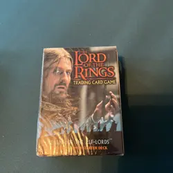 LORD OF THE RINGS 63-Card REALMS OF THE ELF-LORDS Boromir Starter Deck New - Image 1