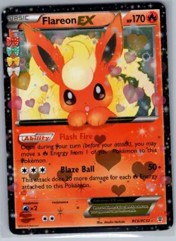 Flareon EX RC6/RC32 Generations: Radiant Collection - Pokemon Card - NM - Image 1